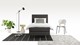 Boxspring California vlak met gestoffeerd matras 1-persoons, donkergrijs