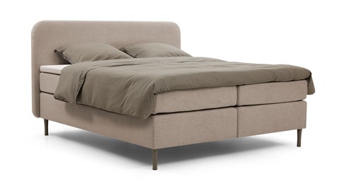 Boxspring Round vlak met gestoffeerd matras Boxspring Round vlak met gestoffeerd matras