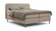 Boxspring Round vlak met gestoffeerd matras, taupe