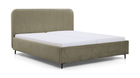 Bed Round, groen