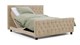 Box Diamond verstelbaar met gestoffeerd matras, beige