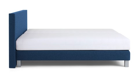 Box Kerry Deluxe vlak met gestoffeerd matras, blauw