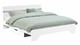 Bed Wald met lattenbodem, polyether matras en 2opbergladen, wit