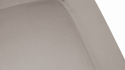 Hoeslaken Satijn, taupe