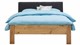 Bed Space met gestoffeerd hoofdbord, eiken + grijs