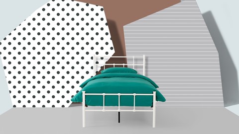 Bed Xam 1-persoons, wit