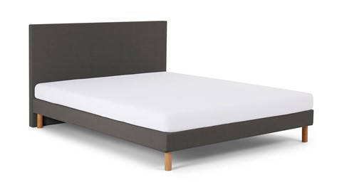 Bed Ease inclusief hoofdbord en matras, donkergrijs