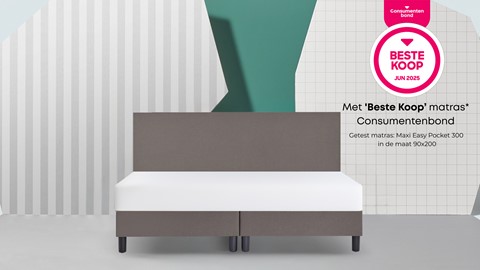 Box Lowen Plus vlak met Easy pocket 300 matras, graphite