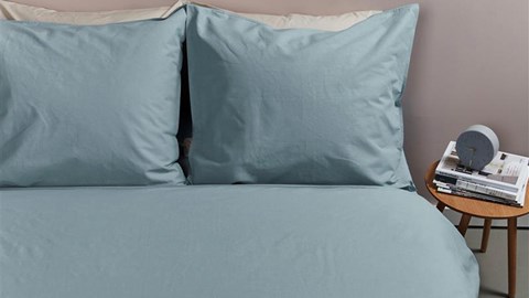 Dekbedovertrek Cotton Uni, blue