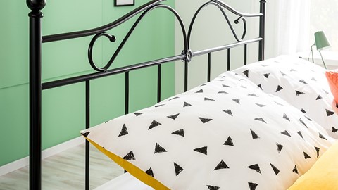 Bed Quincy, zwart