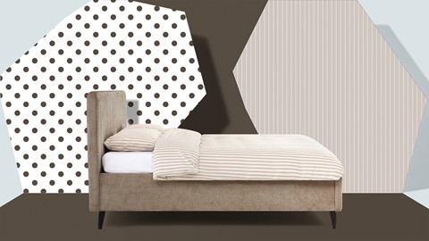 Opbergbed Sunna, bruin