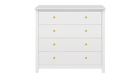 Commode Luna 4 laden, white