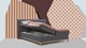 Opbergbox Nox met topmatras, donkergrijs