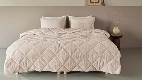 Ambiante Plush Lazy - dekbed zonder overtrek, sand
