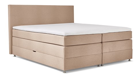 Opbergboxspring Square met gestoffeerd matras, floyd beige