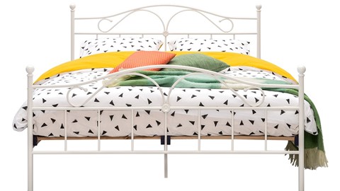 Bed Quincy, wit