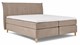 Boxspring Edge vlak met gestoffeerd matras, grijs