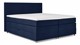Opbergboxspring Square met gestoffeerde matras., blauw