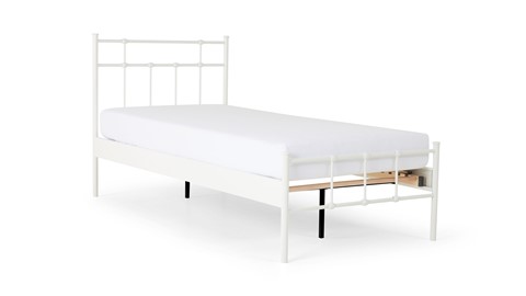 Bed Xam 1-persoons, wit