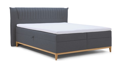 Opbergbox Nox met topmatras, donkergrijs