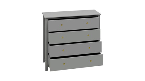 Commode Luna 4 laden, grey