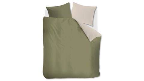 Dekbedovertrek Duo, olive green