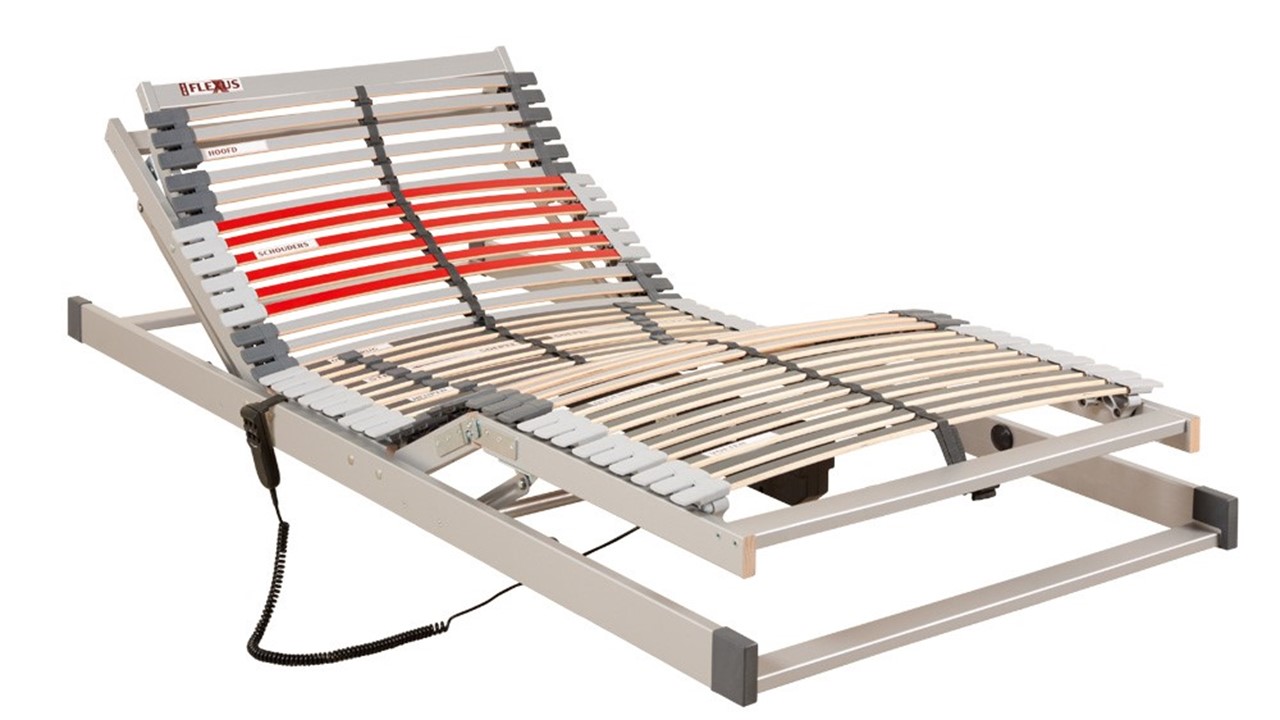 Lattenbodem 180x200, Ergonomisch 7-zone lattenbodem van beukenhout, 28