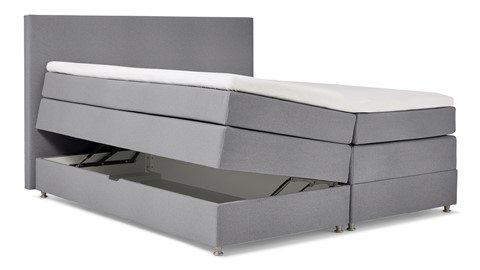 Opbergboxspring Square met gestoffeerde matras., antraciet