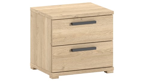 nachtkast Sam met 2 laden, eiken