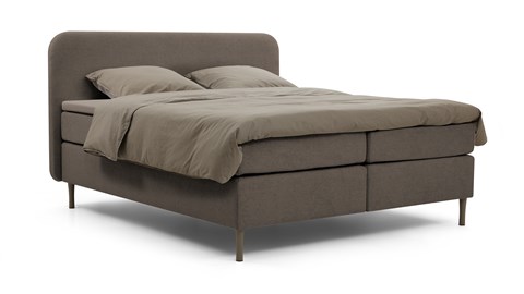 Boxspring Round vlak met gestoffeerd matras Boxspring Round vlak met gestoffeerd matras