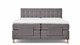 Boxspring Grid verstelbaar met gestoffeerd matras, antraciet