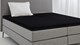 Hoeslaken Jersey splittopper, zwart