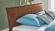 Bed Space met lederlook hoofdbord, grijs + bruin