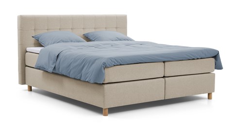 Boxspring Grid vlak met gestoffeerd matras Boxspring Grid vlak met gestoffeerd matras