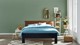 Bed Space met lederlook hoofdbord, grijs + bruin