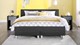 Box Kerry deluxe vlak met gestoffeerd matras, charcoal