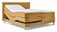 Boxspring Grid verstelbaar met gestoffeerd matras, geel