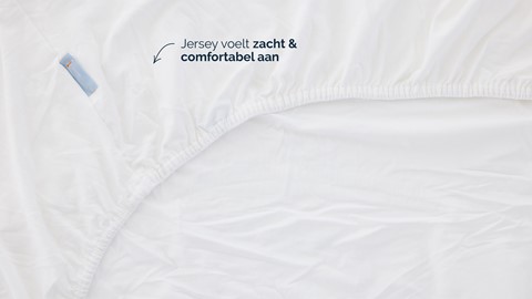 Hoeslaken B Bright Jersey, wit