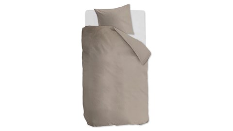 Dekbedovertrek Cotton Uni, taupe