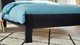 Bed Space met lederlook hoofdbord, grijs + bruin