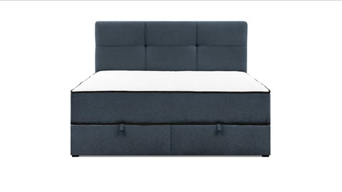 Opbergbed Mani met gestoffeerd matras, donkerblauw wind
