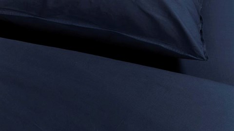 Dekbedovertrek Cotton Uni, dark blue