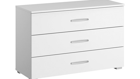 Commode Reno met 3 laden, alpine wit