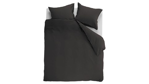 Dekbedovertrek Cotton Uni, anthracite