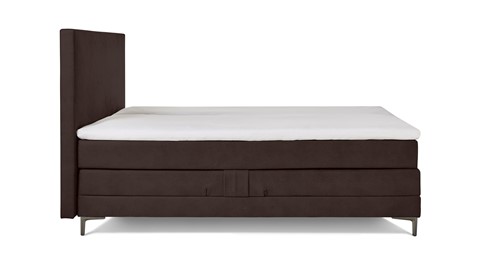 Boxspring Broad verstelbaar met gestoffeerd matras, bruin