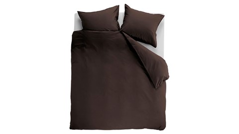 Dekbedovertrek Cotton Uni, brown