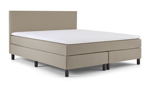 Box Lowen Plus vlak met gestoffeerd matras, grey beige