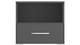 Nachtkast Reno met lade en nis, grijs metallic