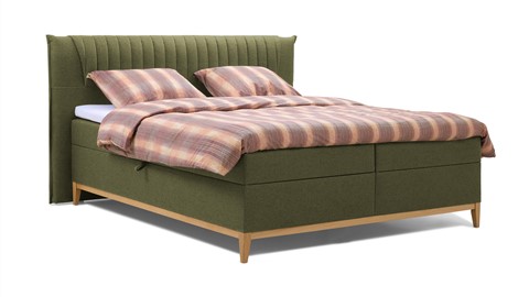 Opbergbox Nox met topmatras, donkergroen