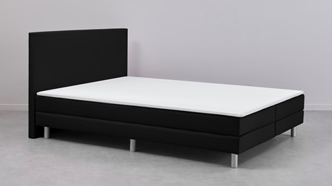 Box Colorado vlak met gestoffeerd matras, zwart